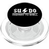 Programmer Coder Nerd Geek Hacker Gamer Sudo Highway to Shell - Linux Programmer Tux PopSockets PopGrip per MagSafe