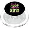 Sporty Birthday Party Supply for Basketb Born To Hoop Since 2019, anno di nascita, tema basket, compleanno PopSockets PopGrip per MagSafe