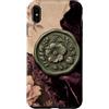 Poetic Object Collection Custodia per iPhone XS Max Stile antico sigillo di cera floreale medaglione modello