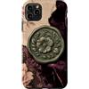 Poetic Object Collection Custodia per iPhone 11 Pro Max Stile antico sigillo di cera floreale medaglione modello