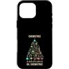 Chemistry Science Christmas Gifts & Appa Custodia per iPhone 16 Pro Max Scienza dell'albero di Natale Chemistree Lab