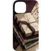 Poetic Object Collection Custodia per iPhone 15 Pila di diari fatti a mano in bianco poetico vintage estetica