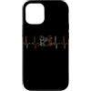 Drum Kit Heartbeat Vintage T-Shirts Custodia per iPhone 12/12 Pro Batteria Battito cardiaco Vintage ECG Cardiogramma Retro