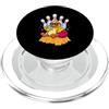 Funny Bowling Bowler Gifts Bowling Lover Divertente bowling anatra sciopero bowling amante bowler Pins Bowling PopSockets PopGrip per MagSafe