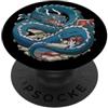 Bookworm Merch Book Dragon Bookworm PopSockets PopGrip Adesivo