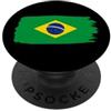 Retro Brazil Apparel Gifts Bandiera del Brasile Heritage Vacation Souvenir Patriottico PopSockets PopGrip Adesivo