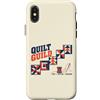 Quilting Shirts & Gifts HHWCo. Custodia per iPhone X/XS Quilt Guild Cut Stitch Gather Quilter Cucito Design
