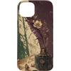 Poetic Object Collection Custodia per iPhone 15 Plus Bottiglia di inchiostro con pennacchio fiorito Poetic Vintage Estetica