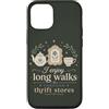 Thrift Store Findin Custodia per iPhone 12/12 Pro Mi piacciono lunghe passeggiate attraverso negozi dell'usato divertente