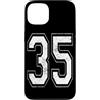 Vintage Varsity Athletic Numbers Custodia per iPhone 13 Numero 35 Varsity Jersey giocatore squadra sportiva