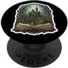 Fantasy Book Lover Library Bookworm Prod Fantasy Book Lover Biblioteca Bookworm Letteratura Reader Fan PopSockets PopGrip Adesivo