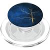 Kintsugi Art x Kirovair Arte Kintsugi blu scuro con linee dorate PopSockets PopGrip per MagSafe