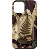 Poetic Object Collection Custodia per iPhone 12 mini Ispirato allo scrittore in vetro con felce pressata all'interno