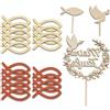 OEM Decorazioni per torta per una cerimonia di battesimo, con topper in legno e decorazioni per la tavola a tema pesce e colombe - decorazioni per feste per bambini