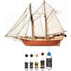 OcCre Albatros Modellino Di Nave Veliero A Due Alberi 1:100 + Kit Vernici