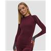X-Bionic Maglietta A Maniche Lunghe Termoattiva Da Donna X-bionic Invent Graphics Shirt Ls Bordeaux