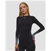 X-Bionic Maglietta A Maniche Lunghe Termoattiva Da Donna X-bionic Invent Graphics Shirt Ls Nero-grigio