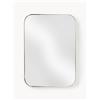 Westwing Collection Specchio da parete angolare Lily - Oro