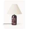 Westwing Collection Lampada da tavolo con base in marmo Gia - Rosso