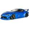SOLIDO 1:18 Toyota GR Supra Liberty Walk Body Kit Blue Metallic 2025 | Modellino di auto pressofuso dettagliato, Widebody, cerchi neri, veicolo da collezione per gli appassionati di tuning