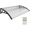 Outsunny Pensilina da Esterno 110x60cm per Finestre e Porte in Policarbonato