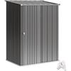 Outsunny Capanno Casetta da Giardino Porta Utensili in Lamiera 161.5x94.5x196cm