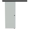 HOMCOM Porta Scorrevole in Vetro Temperato con Binario Silenzioso 77.5x0.8x205cm