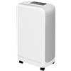 HOMCOM Deumidificatore Ambienti 12L con Tubo di Scarico e Timer in ABS Bianco