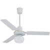 Zephir VENTILATORE DA SOFFITTO ZEPHIR ZFS8093 3 PALE IN METALLO 70W BIANCO 90 CM LUCE