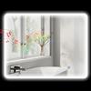 HOMCOM Specchio a Muro LED con Bluetooth e Illuminazione Regolabile 90x70x3.5 cm