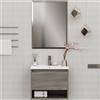 ZIK MOBILE BAGNO SOSPESO CON LAVABO CERAMICA E SPECCHIO 1 CASSETTO 1VANO 60cm DESIGN