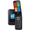 BRONDI MAGNUM XXL 4G CELLULARE PER ANZIANI TORCIA FOTOCAMERA GUNMETAL GREY