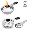 SVUPUE Bruciatore per fonduta, 2 pezzi bruciatore ad alcol, bruciatore a pasta in acciaio inossidabile da 15,5 x 9,5 cm, accenditore per fonduta, bruciatore a pasta, per fonduta all'aperto, picnic