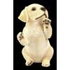 Figura Decorativa Labrador Cucciolo In Piedi Posteriori - Mini Cane Deko