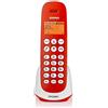 Brondi Chi Parla Brondi Adara Telefono Cordless, Rosso/Bianco