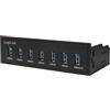 LogiLink USB HUB 3.0, 7 PUERTOS 5,25 Interno