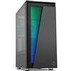NOX XTREME PRODUCTS ARGB BLASTER Box -NX BLASTER- Scatola ARGB PRO ATX-Micro ATX-ITX, lato in vetro temperato, spazio per un massimo di 8 ventole, USB 3.0, pulsante di controllo LED, nero