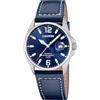 Calypso Orologio Uomo Analogico Cinturino Pelle - Quarzo - Data - Vetro Minerale Resistente - Impermeabile 5 ATM Elegante K5870 Basic