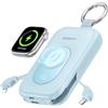 RORRY Powerbank, Power Bank 20000 mAh, 30 W PD, ricarica rapida, caricatore portatile con 2 cavi integrati, batteria esterna per cellulare con portachiavi, essenziale da viaggio per iPhone, Apple
