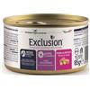 EXCLUSION CAT DIET HYPOALLERGENIC MAIALE & PATATE 85 GR.