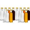 mikken Viva-Haushaltswaren - 6 bottigliette con Chiusura a Vite, capacità 500 ml, Imbuto del Diametro di 9,5 cm Incluso (Confezione da 2)