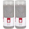 Rayher Sabbia, Fine, Argento, 0,1-0,5Mm, Barattolo 475Ml, 39339606 (Confezione da 2)
