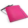 Rapesco 1686 Cartella Portadocumenti, 3 Blocchi Note 80 Fogli, A4, Fucsia | Rosa acceso