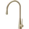 Newform - Ycon miscelatore lavello con bocca girevole e doccia estraibile [PVD brushed pale gold] - 64215.59.098