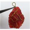 Pendente Nuziale In Rame Con Zaffiro Arancione Naturale Da 127,50 Ct Design Raro