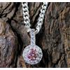 Diamante Solitario 1.05 KT Rosa Taglio Rotondo Certificato Uomo Fresco Design
