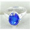 Tanzania Blu 7.50 CT Naturale Ovale Gemma Anello Certificata Raro Design
