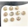NATURAL ROSE CUT DIAMONDS Lotto Di Diamanti Naturali Fancy Rose Cut 0.54 ct 10 Pezzi 2.2 MM