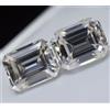 0.12 KT Loose Cvd Diamante Paio If Trasparenza Smeraldo Taglio D Colore 2 X 3 MM