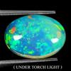 Egemdiamond Ovale AAA Floreale Flash Gioco Di Colore Cristallo Opale Fuoco 3.88ct 14x10mm